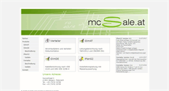 Desktop Screenshot of mcsale.at