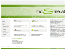 Tablet Screenshot of mcsale.at